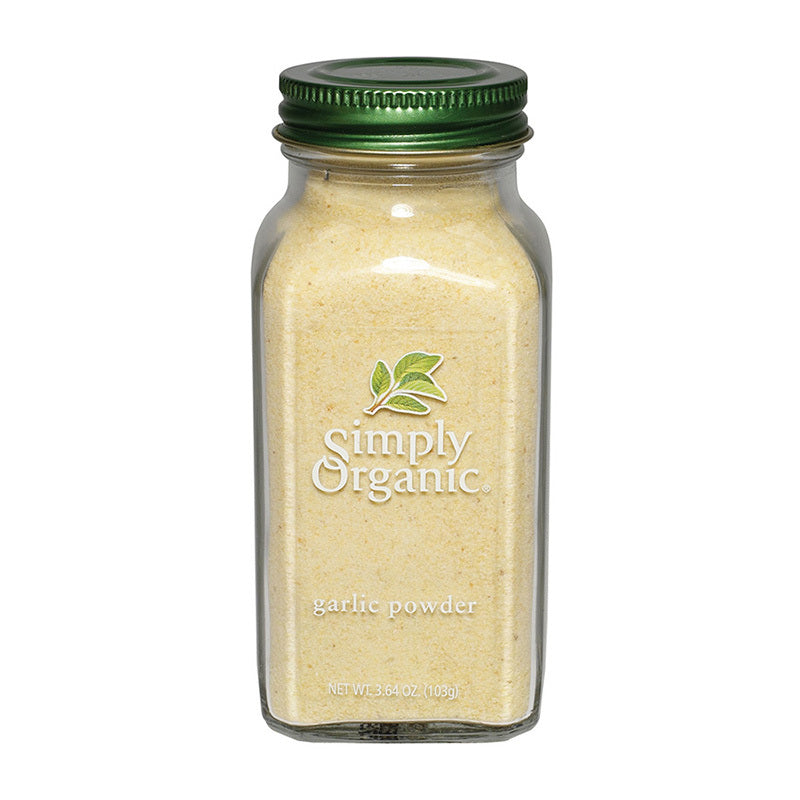 Simply Organic Certified Organic Garlic Powder 103g, Pure Dried & Ground