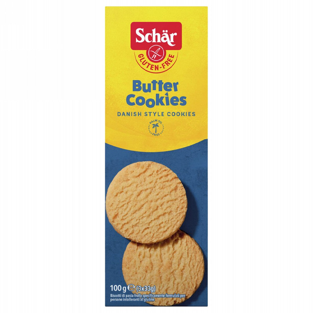 Schar Gluten-Free Butter Cookies 100g, Danish Style Cookies