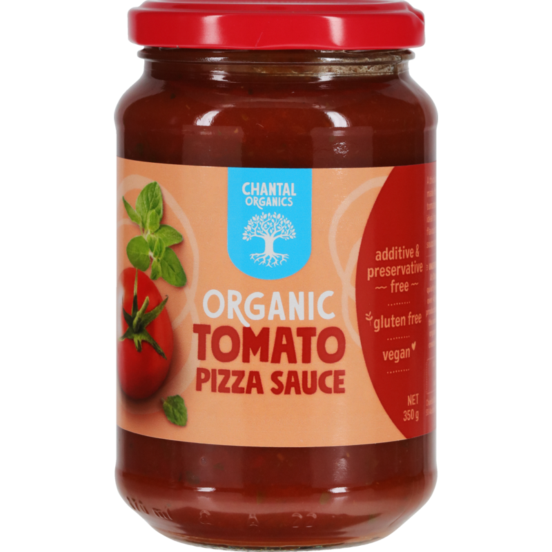 Chantal Organics Organic Tomato Pizza Sauce 350g, A Thick & Spreadable Sauce
