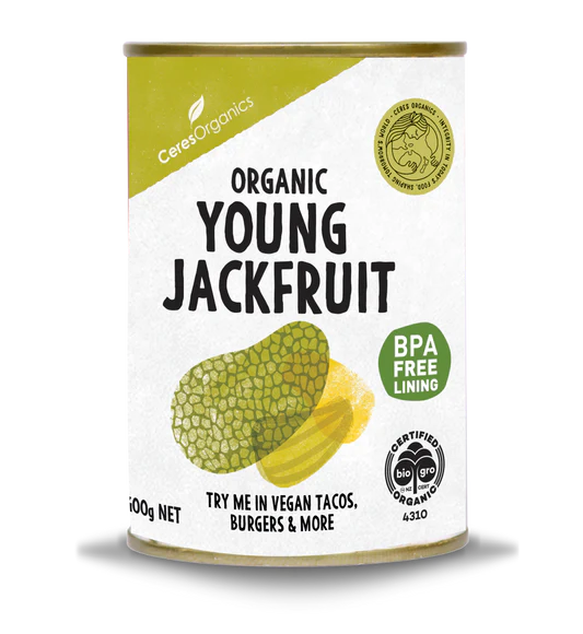 Ceres Organics Certified Organic Young Jackfruit 400g, Perfect For Tacos
