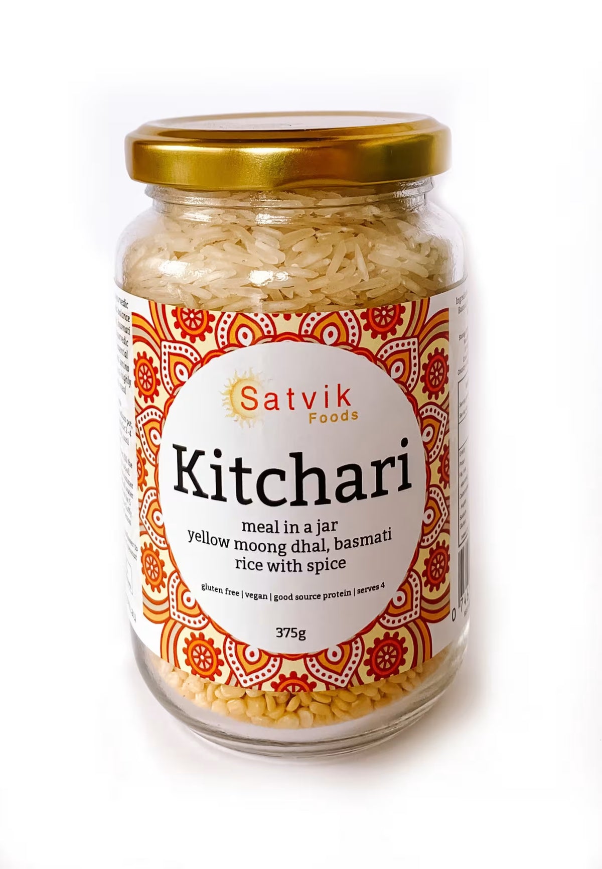 Satvik Foods Yellow Moong Kitchari Meal-In-A-Jar 365g, With An Ayurvedic Spice Blend
