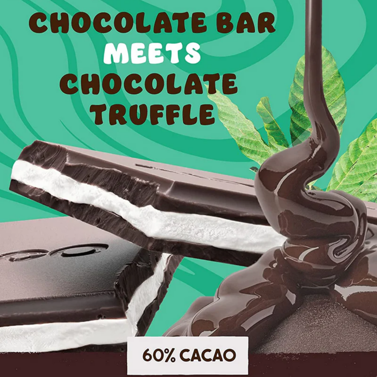 Alter Eco Dark Certified Organic Mint Creme Chocolate Truffle Thins 84g, With Sweet Peppermint