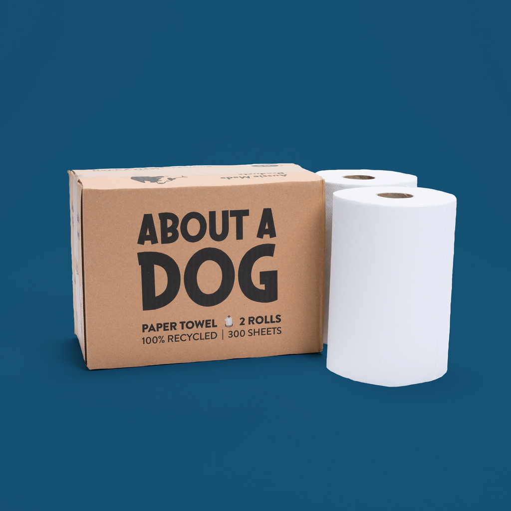 About A Dog 100% Recycled Paper Towel, Double Length Paper Towel Rolls –  Health Nuts Australia