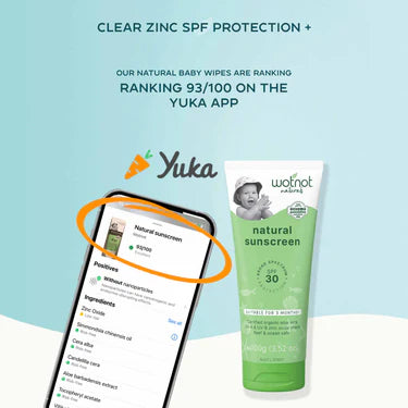 Wotnot Naturals Natural Sunscreen SPF30 Broad Spectrum Protection 100g, Suitable For Sensitive Skin