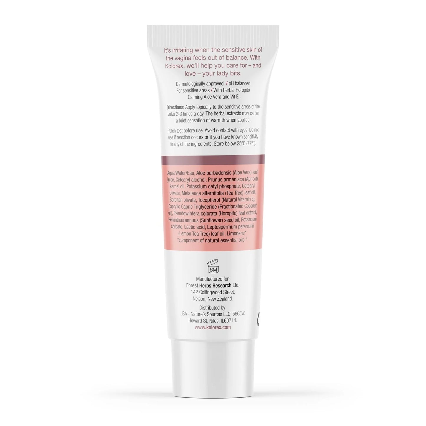 Kolorex Vaginal Care Cream 50g, pH Balanced To Restore & Support Skin