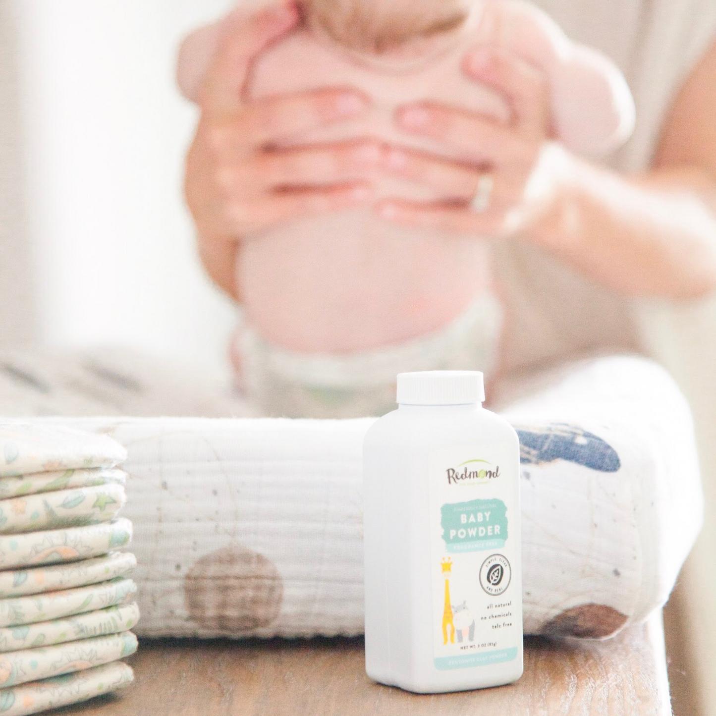 Redmond Clay Baby Powder Fragrance Free 85g