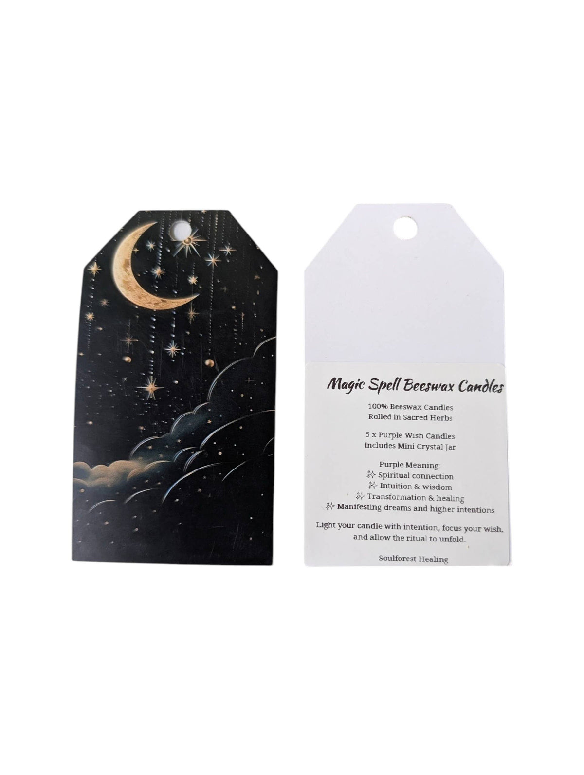 Soulforest Healing Magic-Wish Beeswax & Herbs Spell Candles Kit, Handcrafted With Pure Beeswax