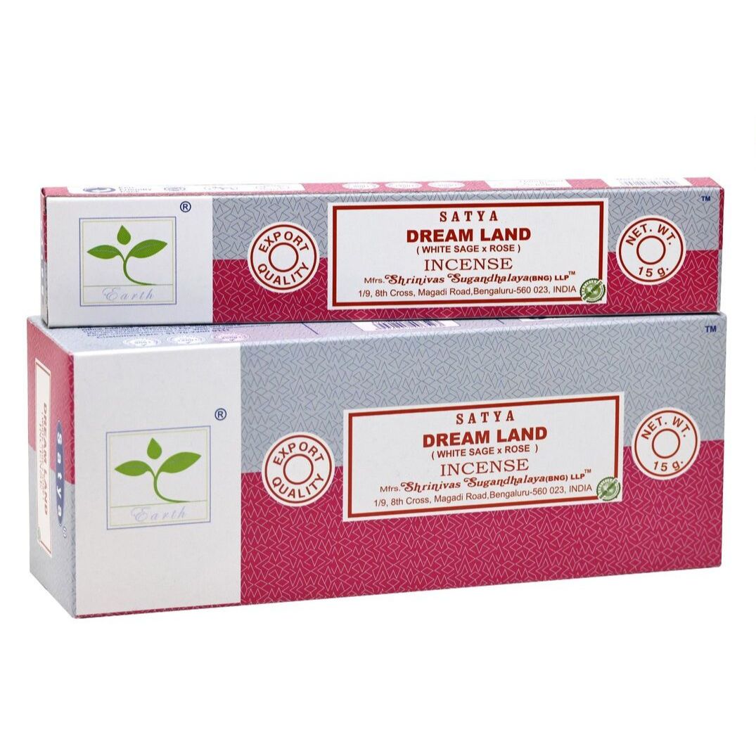 Satya Earth Combination Series Dream Land Incense 15g, With White Sage & Rose