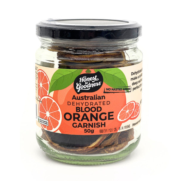 Honest To Goodness Australian Dehydrated Blood Orange Garnish 50g, For A Tangy Flavour