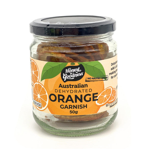 Honest To Goodness Australian Dehydrated Orange Garnish 50g, For A Bright Citrusy Charm