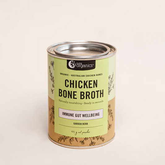 Nutra Organics Bone Broth Chicken, Free-Range 125g, Garden Herb FLavour