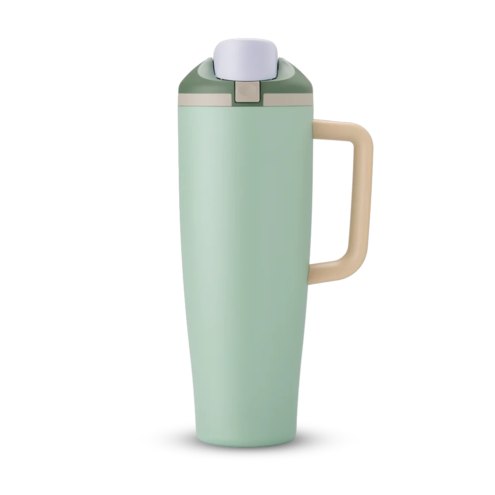 #NEW Owala FreeSip® Tumbler Stainless Steel Water Bottle 40oz, Eucalyptus