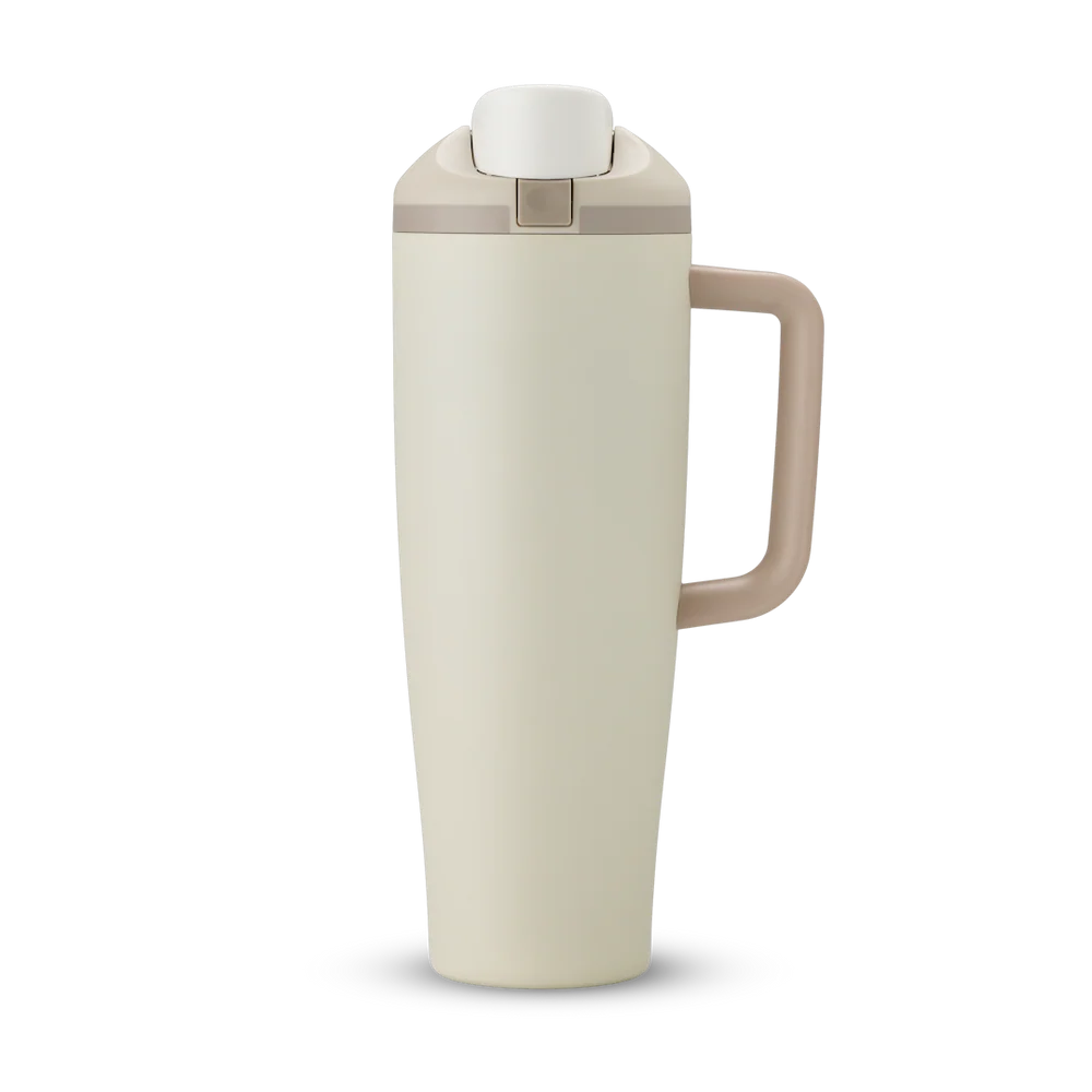 #NEW Owala FreeSip® Tumbler Stainless Steel Water Bottle 40oz, Lightly Toasted