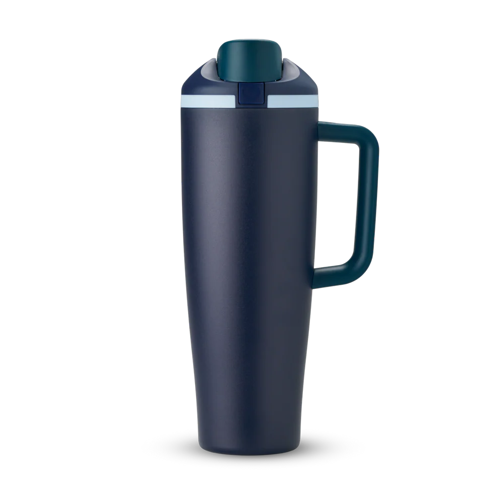 #NEW Owala FreeSip® Tumbler Stainless Steel Water Bottle 40oz, Sea Captain