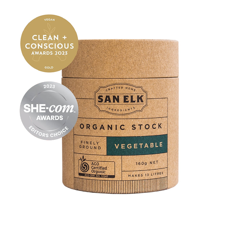 San Elk Vegetable Stock 160g, Australian Certified Organic