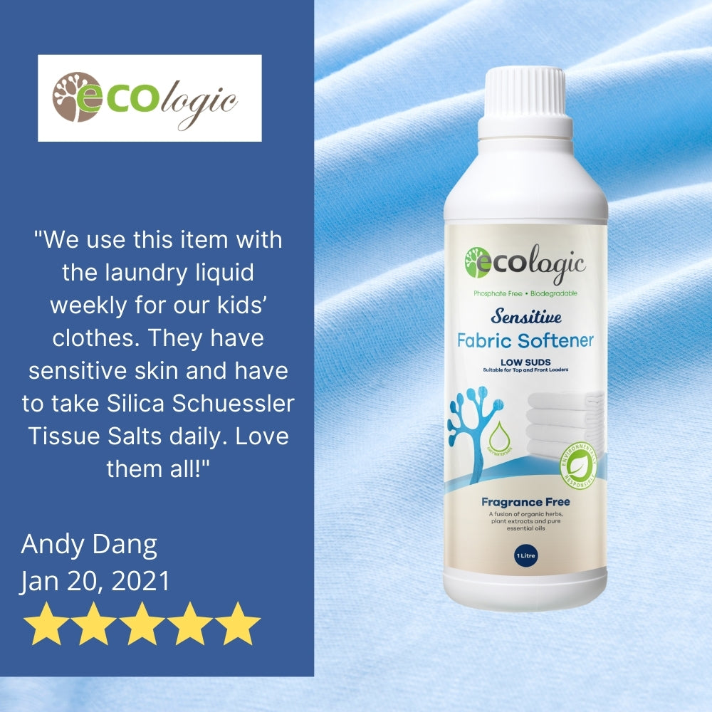 Ecologic Fabric Softener 1L, Sensitive Fragrance Free