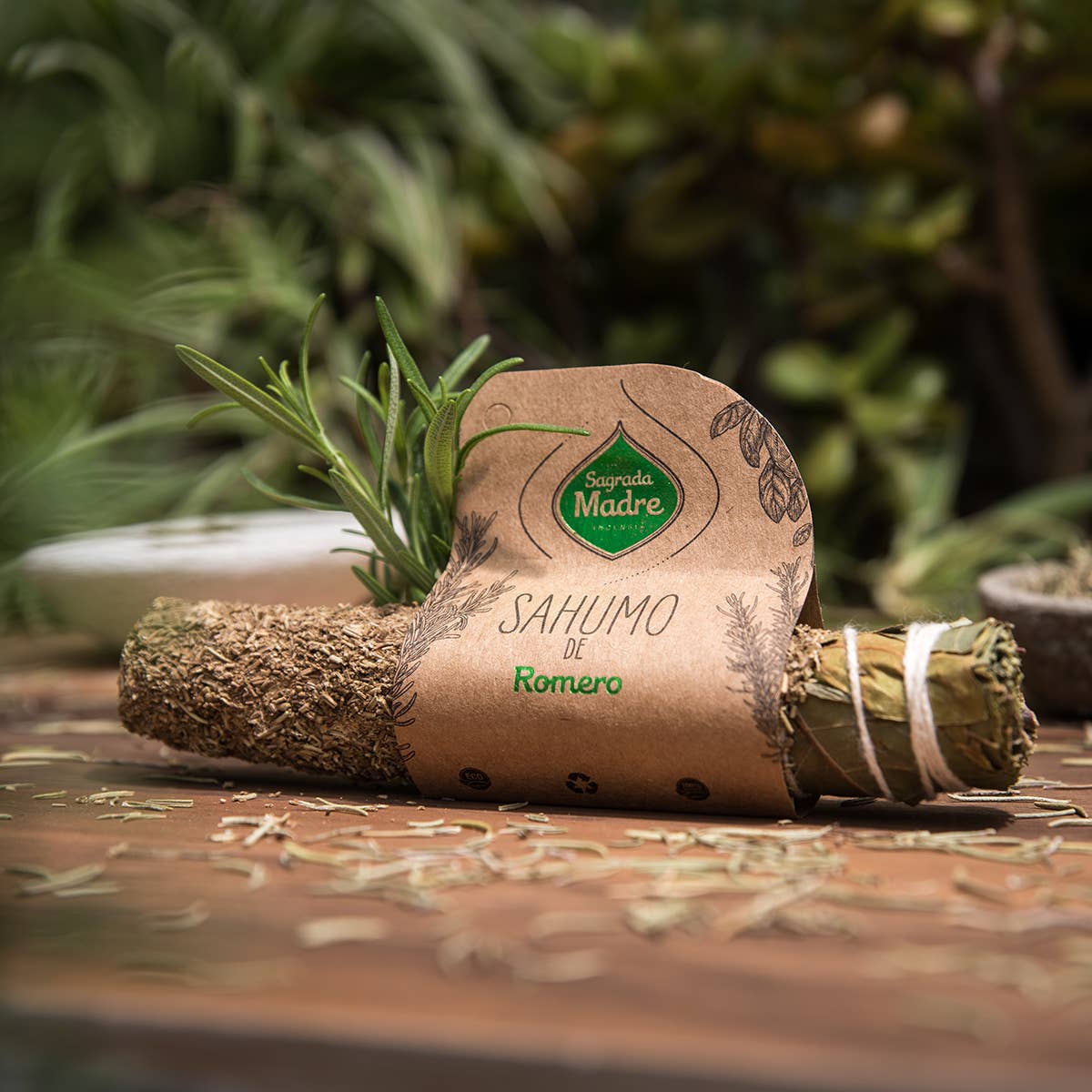 Sagrada Madre Smudge Stick - Rosemary & Aromatic Herbs, For An Ambience Of Tranquility