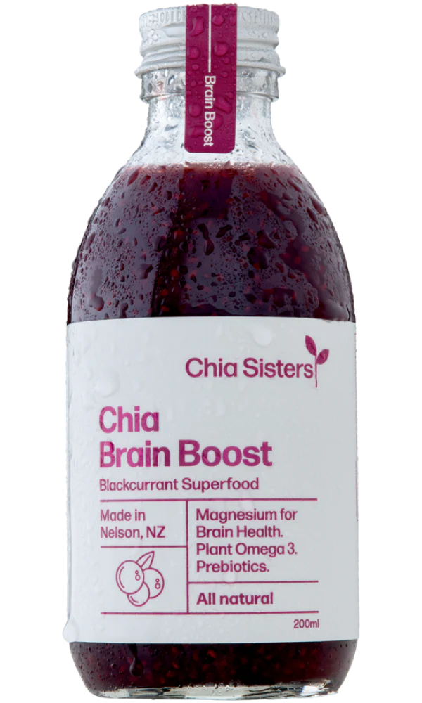 Chia Sisters Chia Brain Boost Drink 200mL, Blackcurrant Superfood