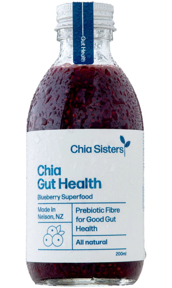Chia Sisters Chia Gut Health Drink 100mL, Blueberry Superfood For Good Gut Health