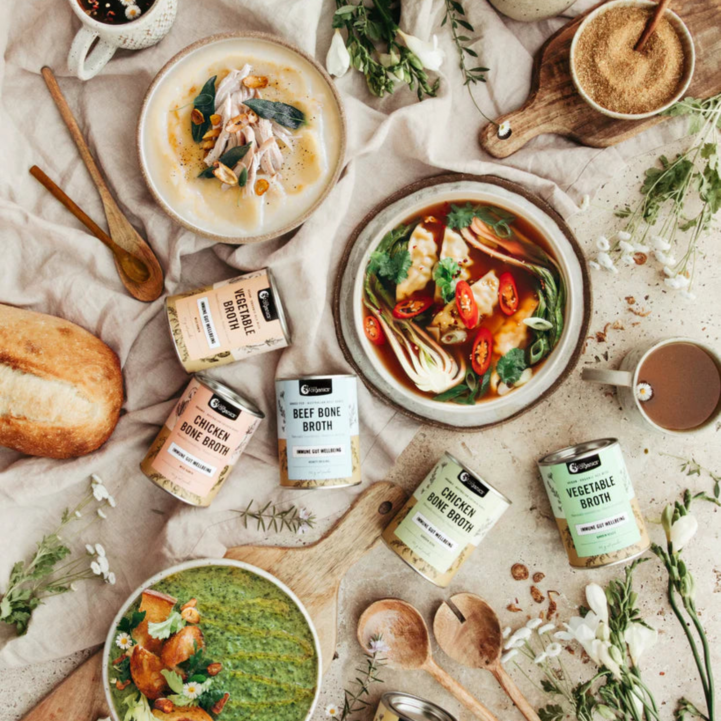 Nutra Organics Bone Broth Chicken, Free-Range 125g, Turmeric