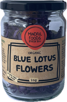 Mindful Foods Organic Blue Lotus Flowers 12g Or 20g, Promote Relaxation & Clarity