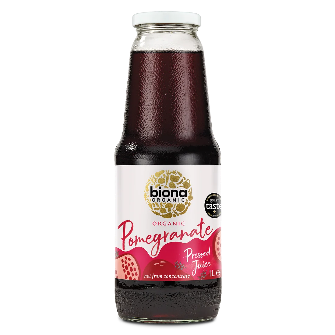 Biona Certified Organic Pomegranate Juice 200mL Or 1L, Not From Concentrate