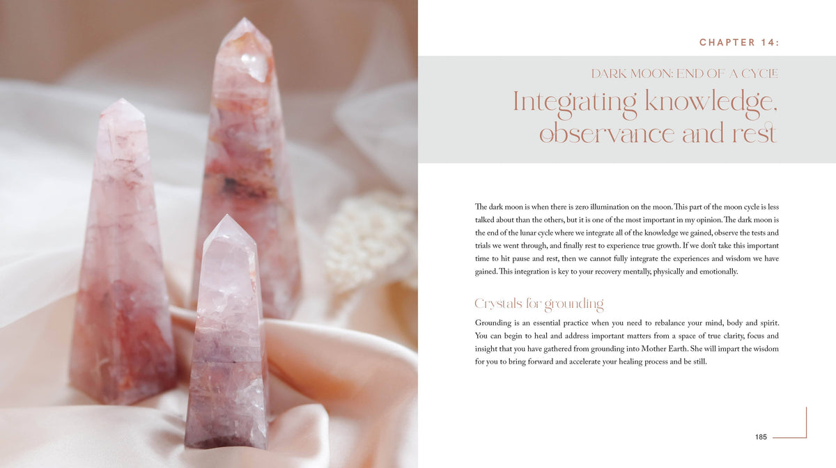 Leah Shoman Crystal Rituals By The Moon Book, Understand How To Use Crystal Frequency