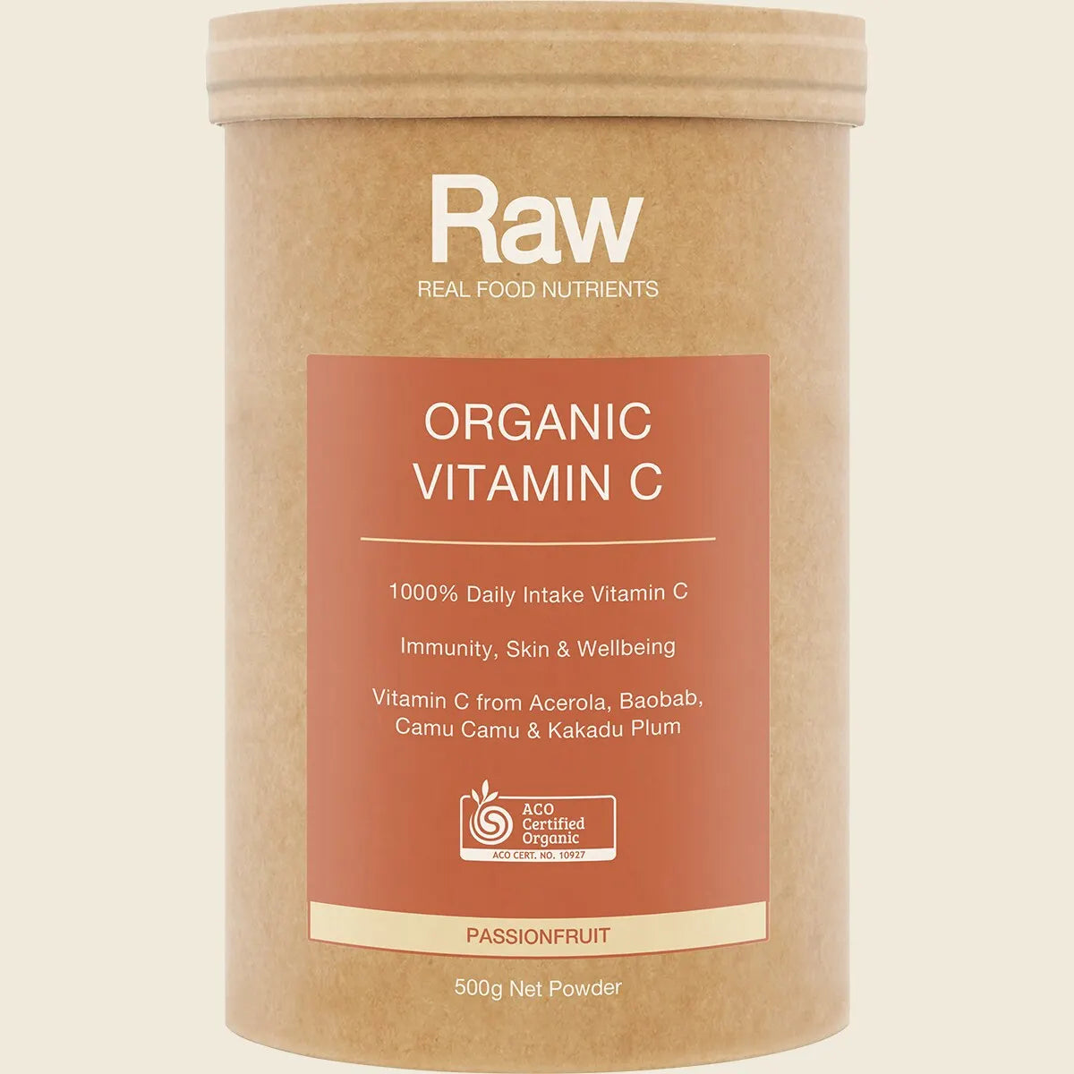 Amazonia Raw Organic Vitamin C Passionfruit, Choose Your Size!