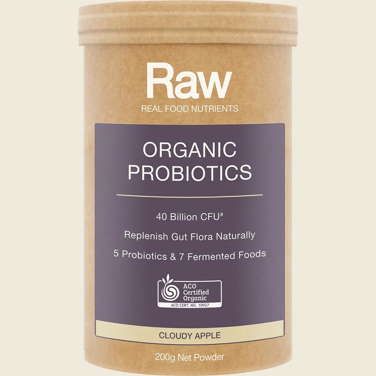 Amazonia Raw Organic Probiotics Cloudy Apple, Choose Your Size!