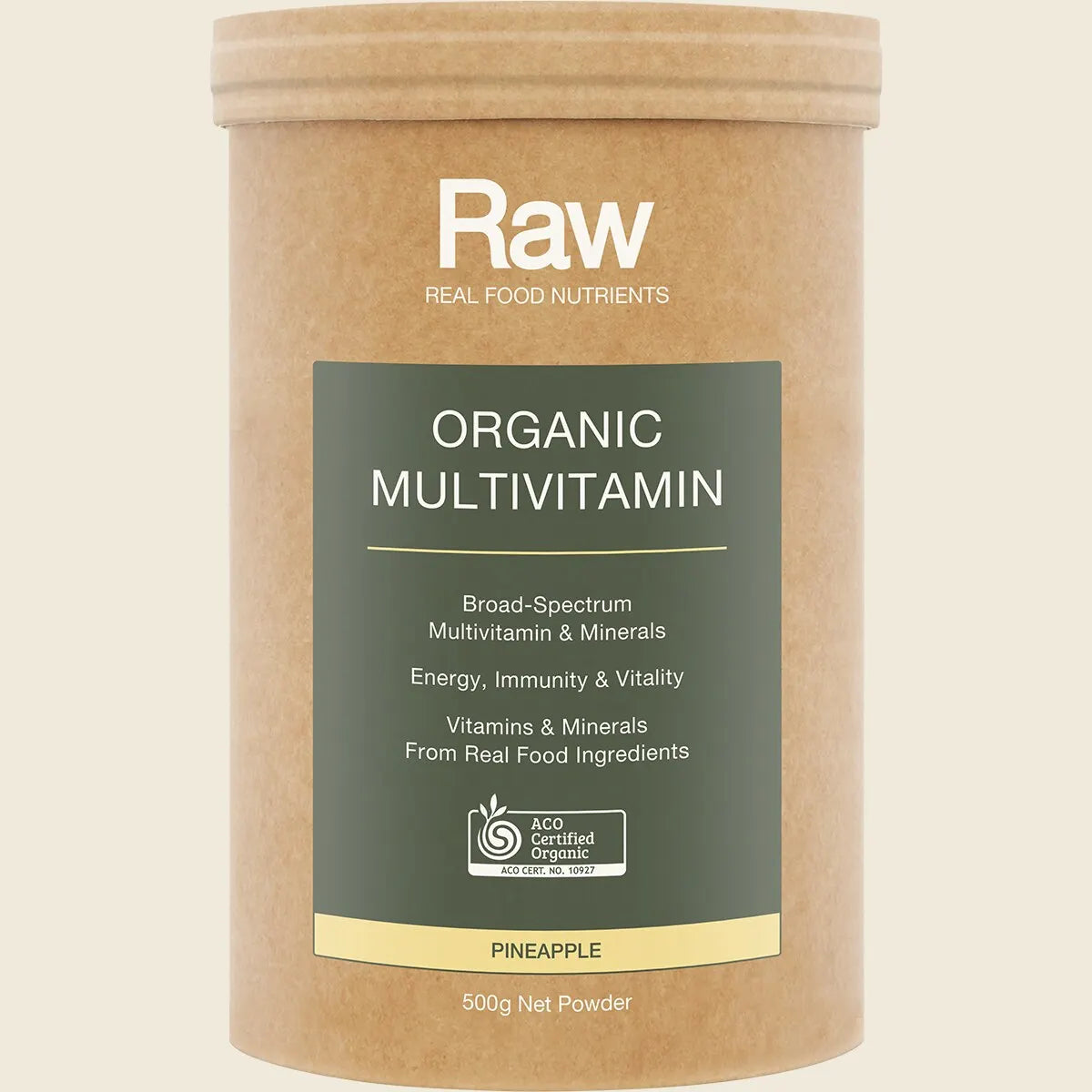 Amazonia Raw Organic Multivitamin Pineapple, Choose Your Size!