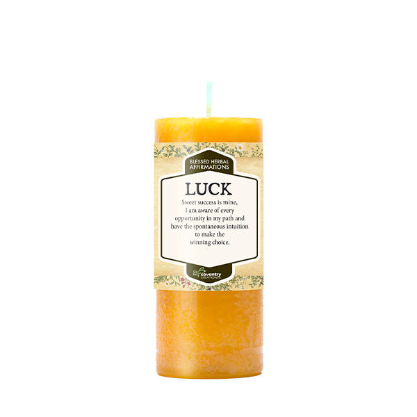 Coventry Creations Affirmation Candle, LUCK; Sweet Success Is Mine!