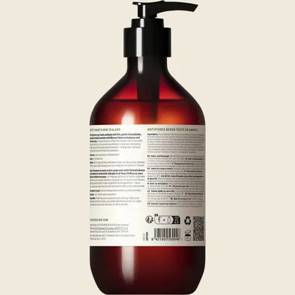 Antipodes Nirvana Hand & Body Wash 500ml, Uplifting Botanical Cleanser