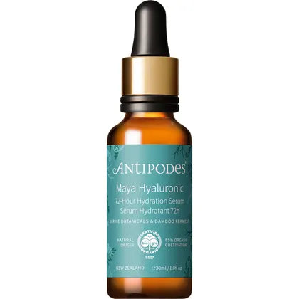 Antipodes Maya Hyaluronic 72-Hour Hydration Serum 30mL, Hydrates & Freshens