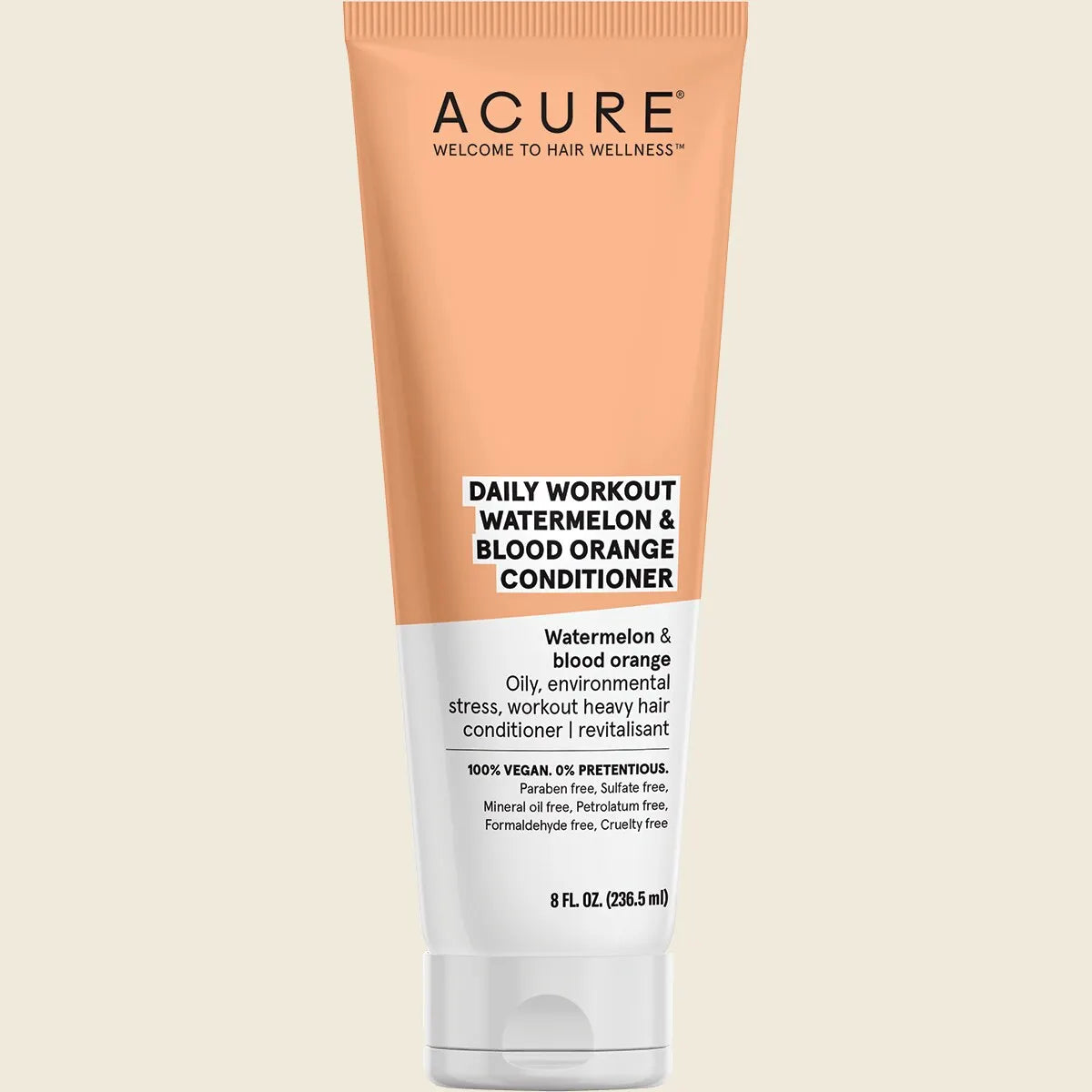 Acure Daily Workout Watermelon & Blood Orange Conditioner 236mL, For Active, Daily Use