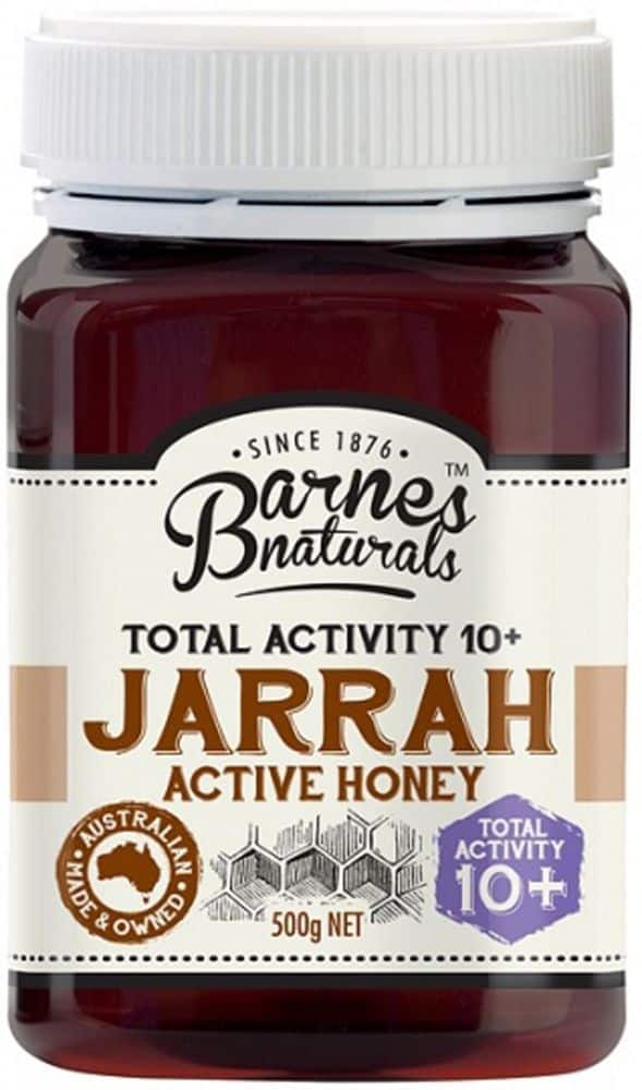 Barnes Naturals Jarrah Honey TA10+ 500g, Australian Made
