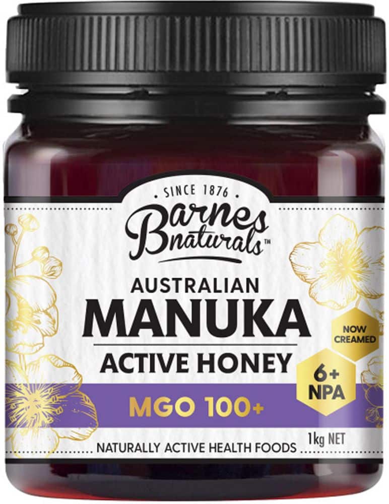 Barnes Naturals Active Manuka Honey MGO 100+ 250g, 500g Or 1Kg, Australian Honey For Everyday Strength