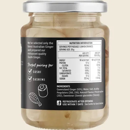 Buderim Australian Sushi Ginger 200g, Crisp, Clean & Naturally Balanced