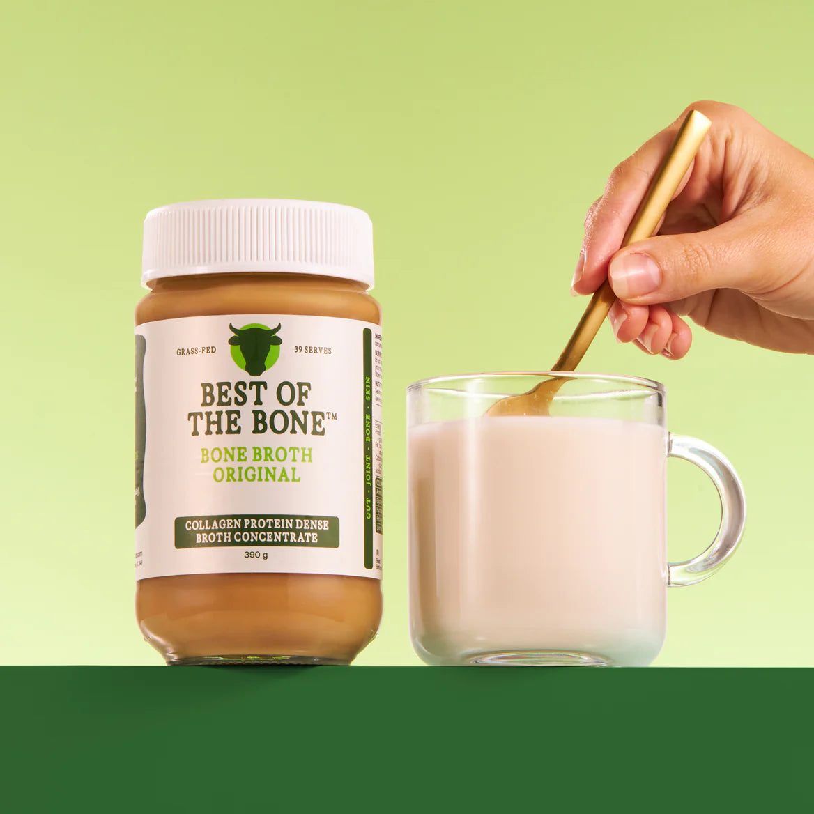 Best Of The Bone Original Bone Broth Concentrate 390g, Good Source Of Amino Acids