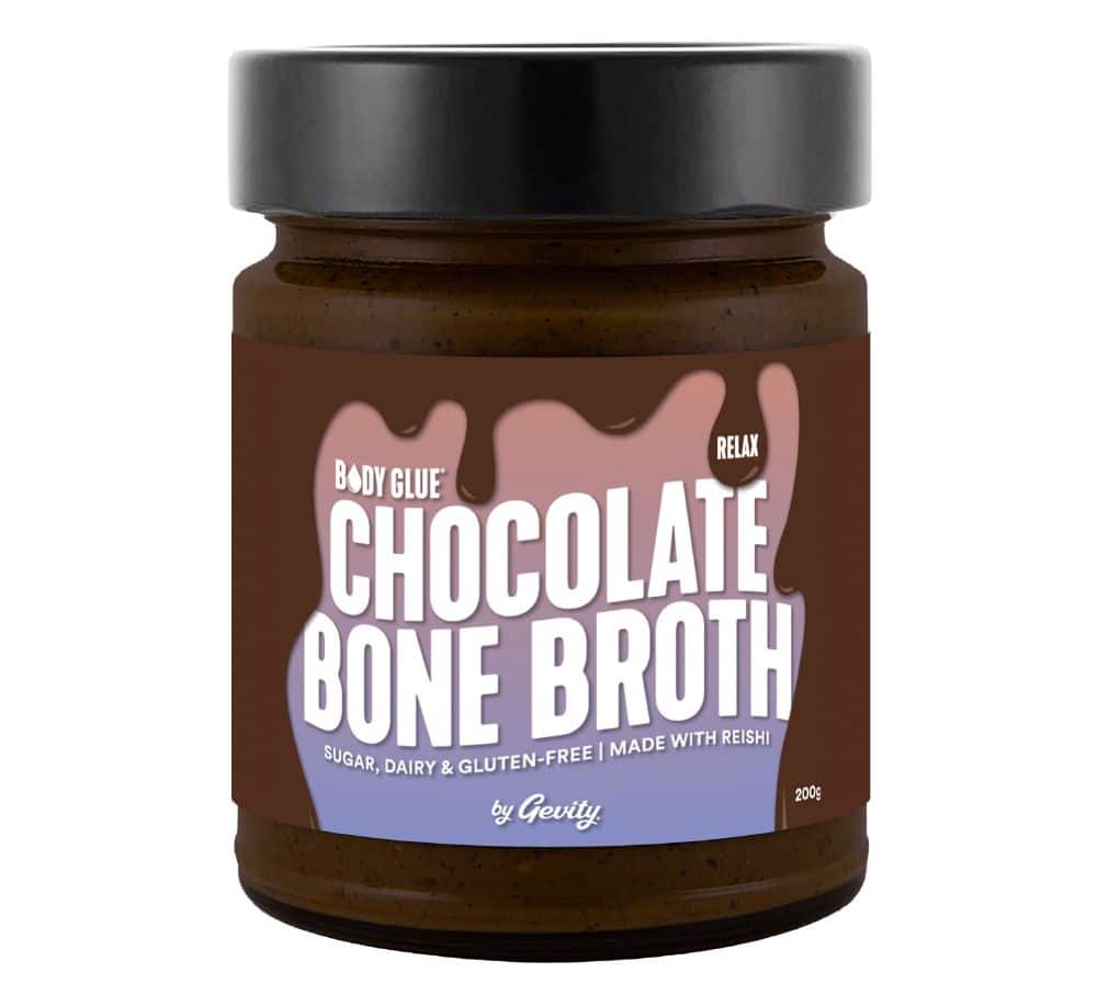Gevity Hot Chocolate Bone Broth Relax 200g, Made With Calming Reishi Mushroom