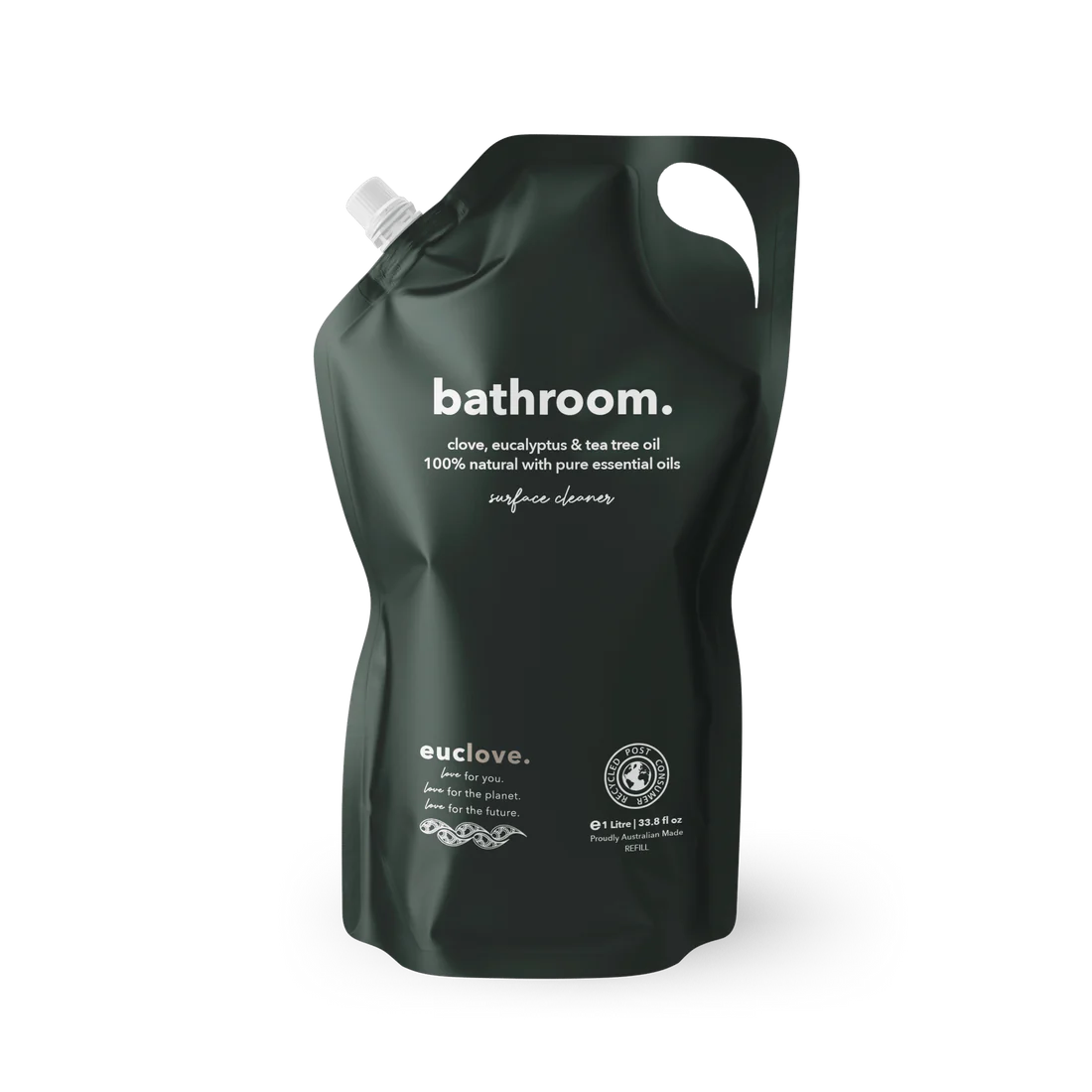 Euclove Bathroom Cleaner 50mL, 300mL, 500mL Or 1L, Eucalyptus Clove & Tea Tree Oil