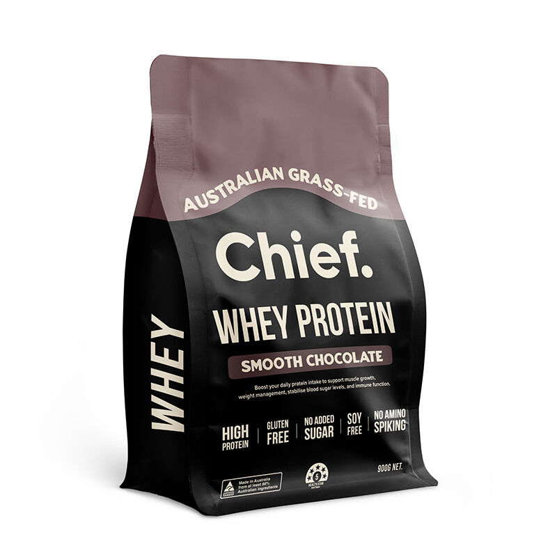 Chief Whey Protein Concentrate 900g, Please Choose Your Flavour!