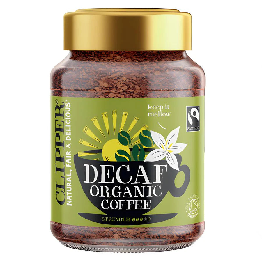 Clipper Fairtrade Organic Decaf Instant Coffee 100g, Keep It Mellow