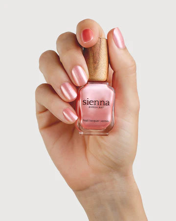 Sienna Byron Bay Nail Polish 10mL, Charm {Warm Pink Satin}