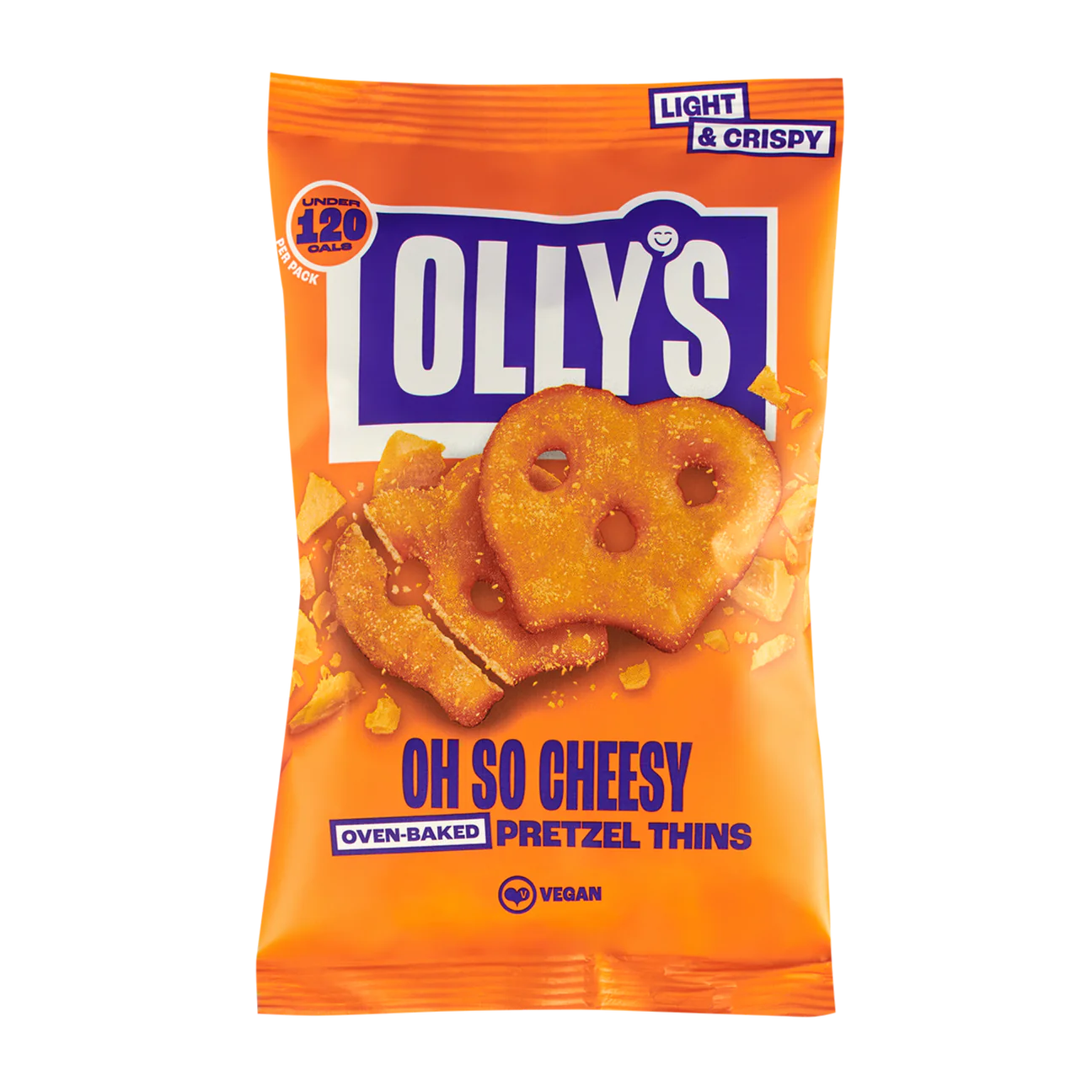 Olly's Pretzel Thins 140g, Oh So Cheesy Flavour
