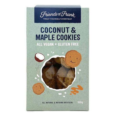 Friends Of Frank Coconut & Maple Cookies 160g, Gluten-Free & Vegan