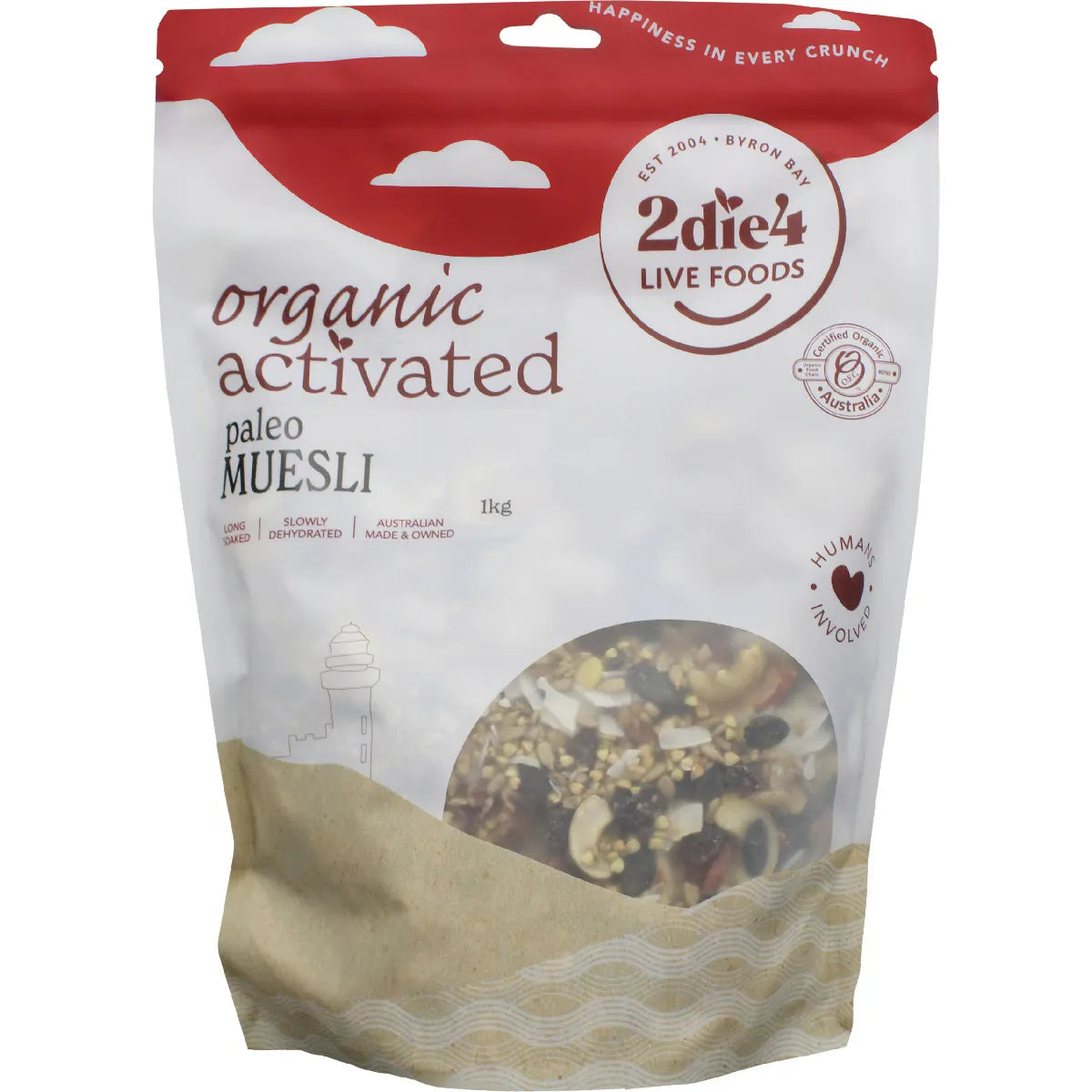 2Die4 Live Foods Activated & Organic Muesli 300g, 600g Or 1kg, Paleo