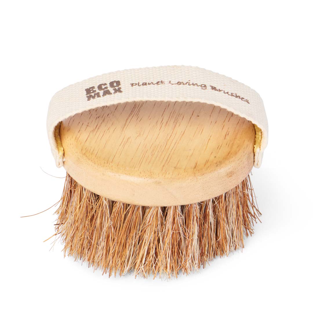 Eco Max Spa Round Body Brush (1), Natural; Firm-Medium Bristle