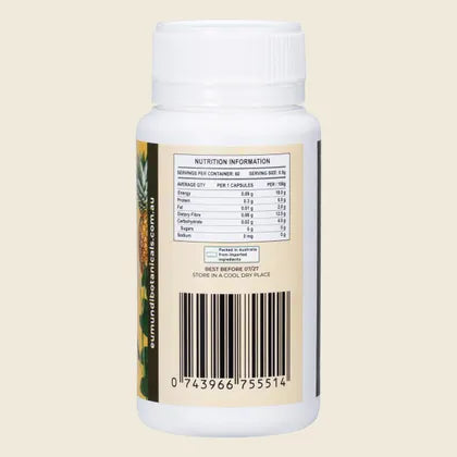 Eumundi Botanicals Curcumin Pepper Bromelain 60 VCapsules, Digestive Assist