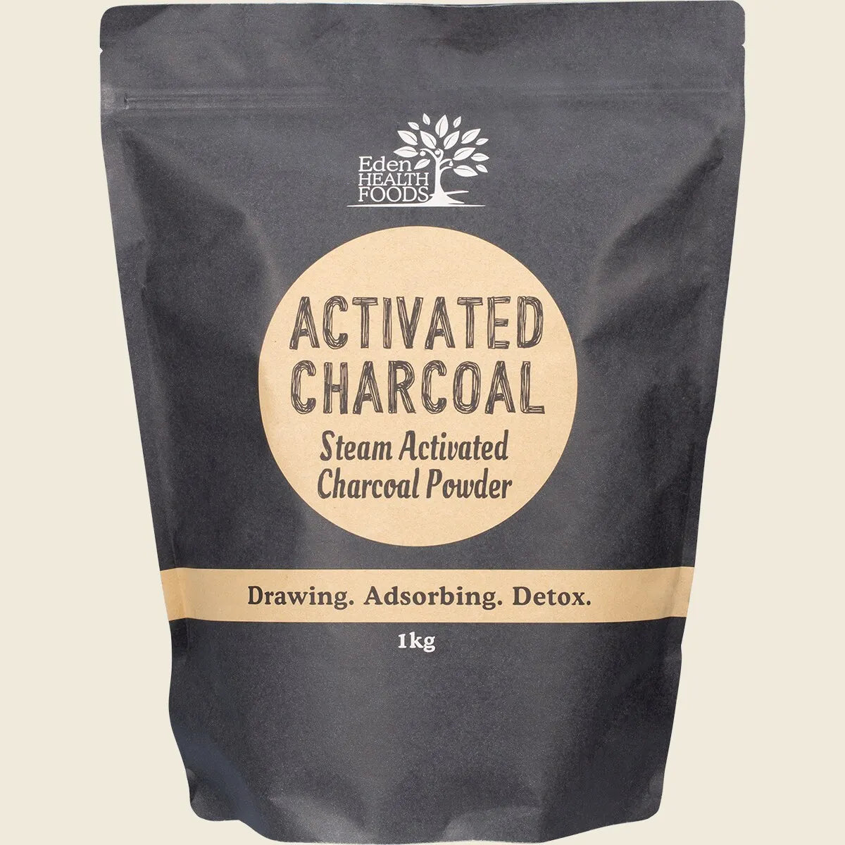 Eden Health Foods Steam Activated Charcoal Powder 100g, 300g Or 1Kg, From Coconut Shell Fibre