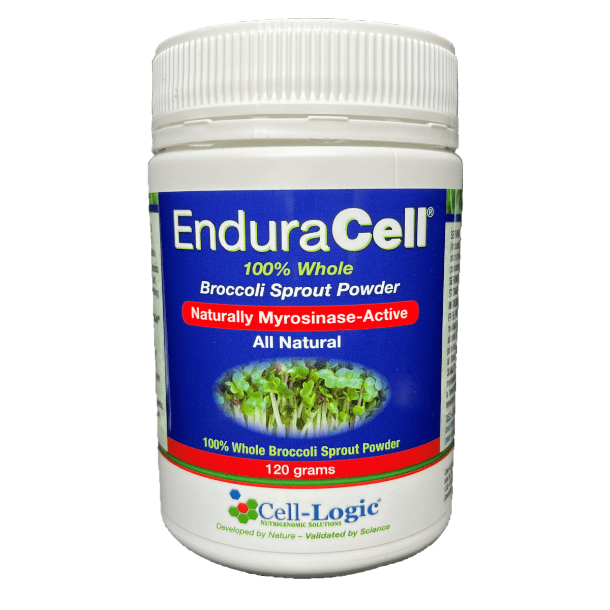 Cell-Logic EnduraCell 100% Whole Broccoli Sprout Powder 120g, Nothing Else Added